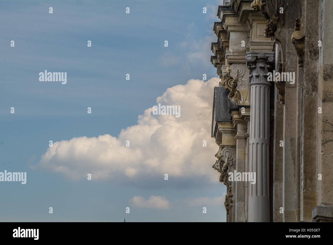 cloud and beylerbeyi place Stock Photo