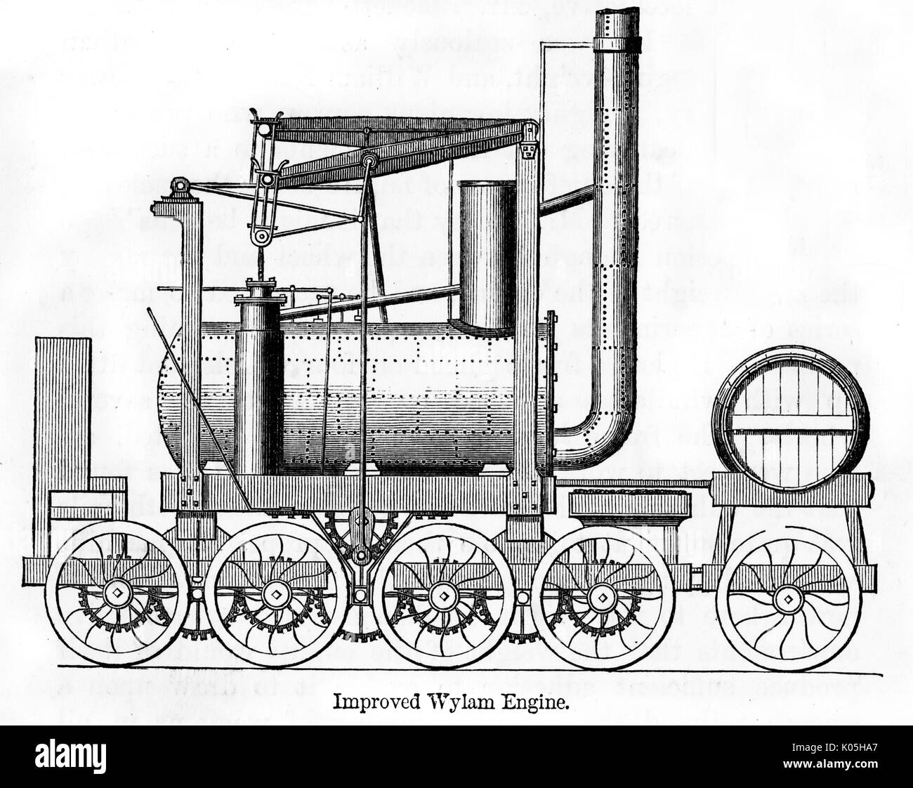 Puffing Billy, Hedley's improved Wylam engine Stock Photo