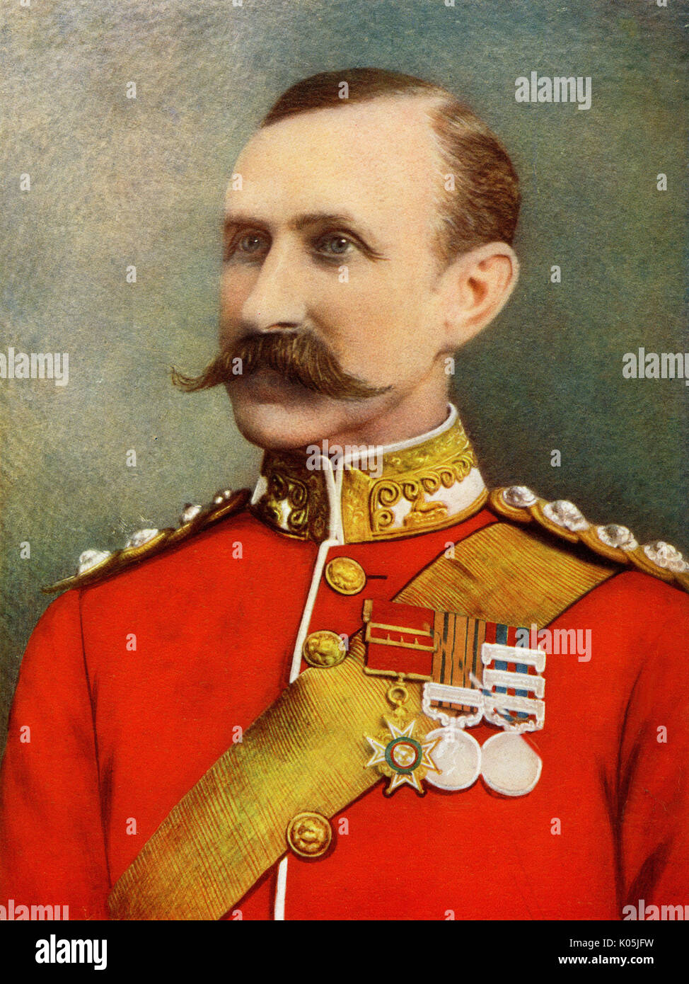 Sir Penn Symong (1843 - 1899) British military commander (participant in the Boer War)       Date: Stock Photo