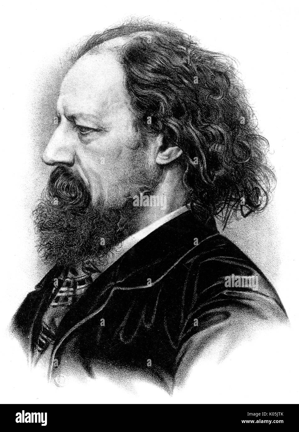 Tennyson profile Stock Photo