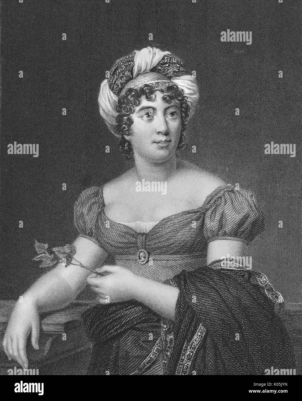 Anne-Louise baroness de Stael (1766 - 1817) French writer and saloniste        Date: Stock Photo