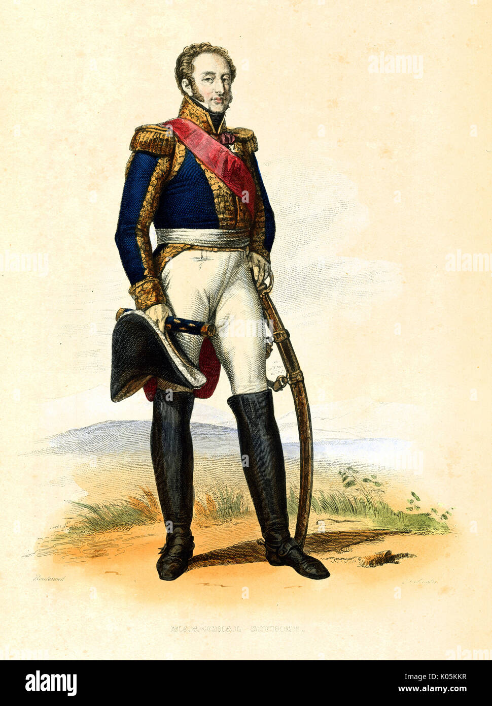 Louis Gabriel Suchet (1770 - 182) French Marechal        Date: Stock Photo