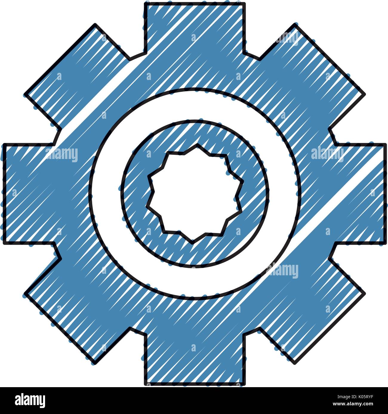 Gear machinery piece Stock Vector Image & Art - Alamy