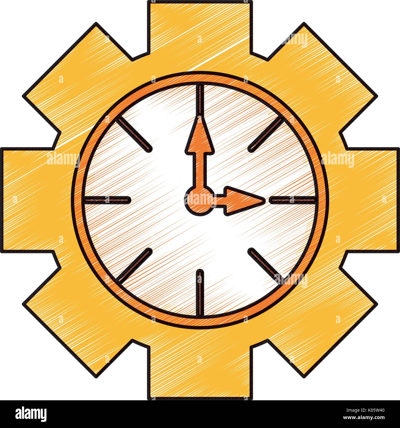 Clock time isolated Stock Vector Image & Art - Alamy