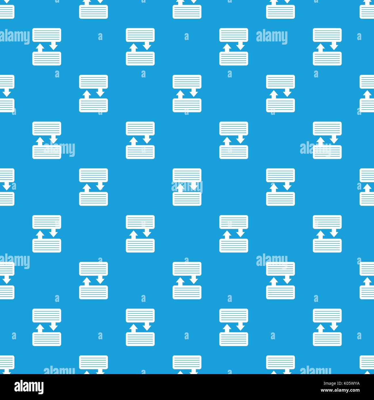 Infographic blocks with arrows pattern seamless blue Stock Vector