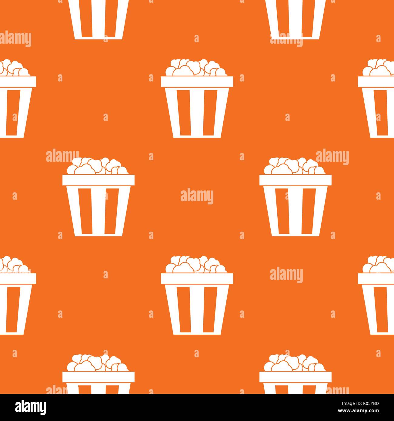 Box of popcorn pattern seamless Stock Vector