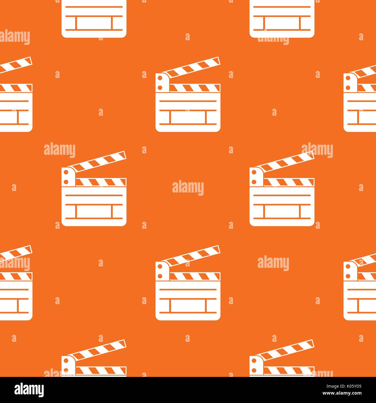Clapperboard pattern seamless Stock Vector