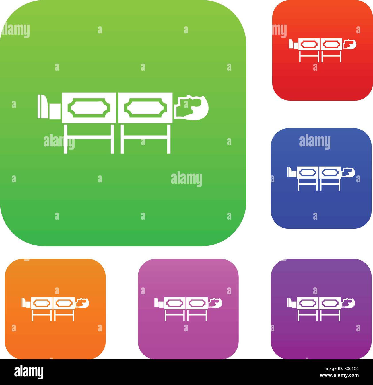 Magician sawing box set collection Stock Vector Image & Art Alamy