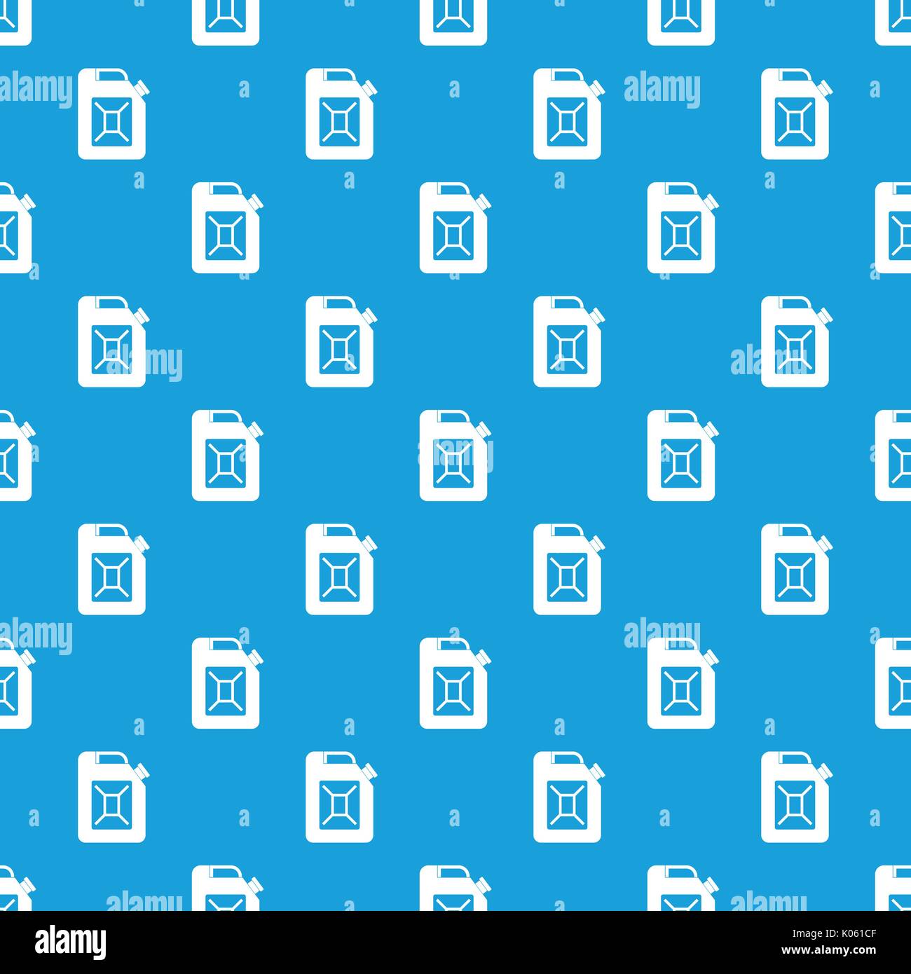 Jerrycan pattern seamless blue Stock Vector