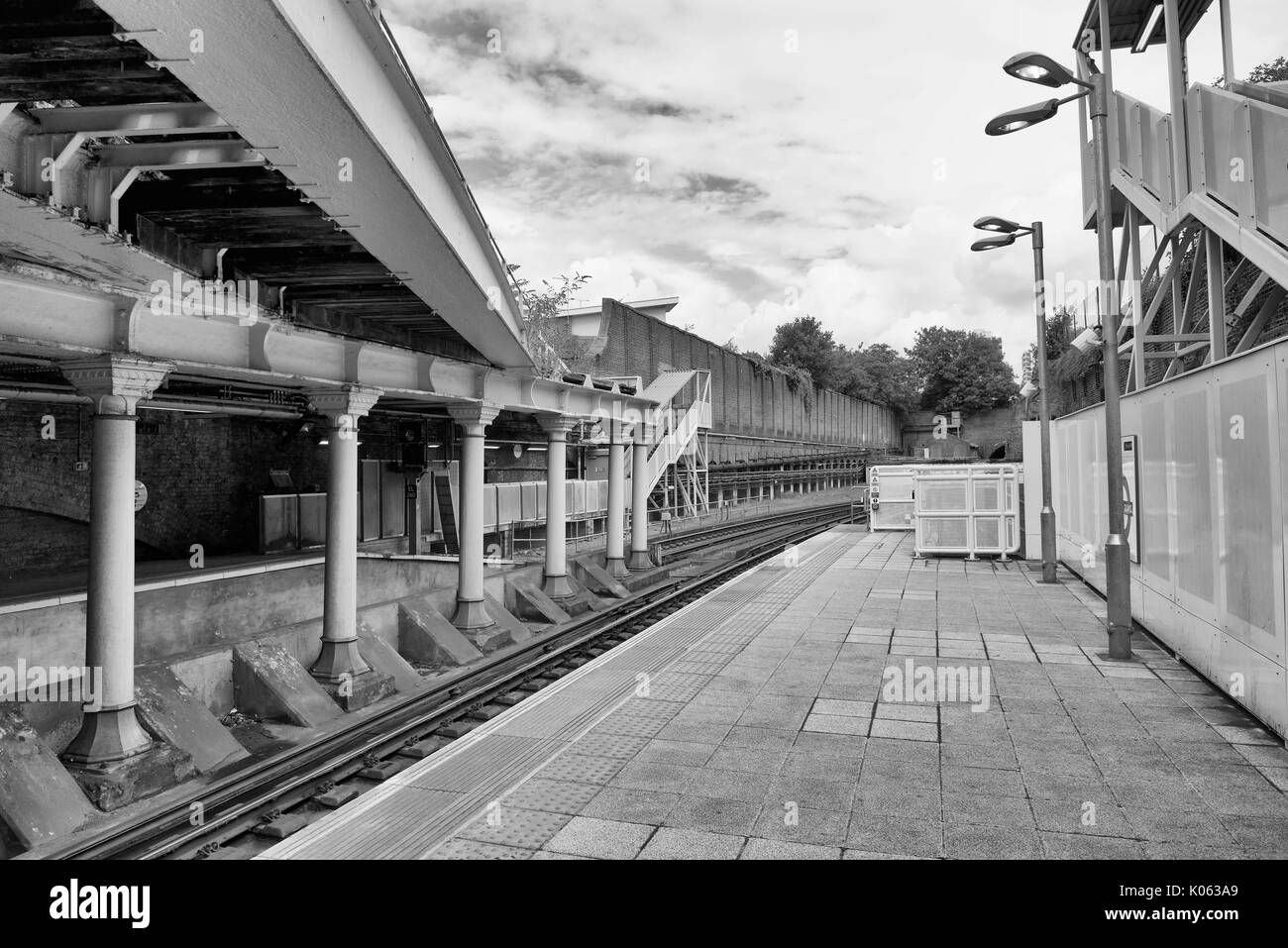 Surrey Quays railway station in London Stock Photo Alamy
