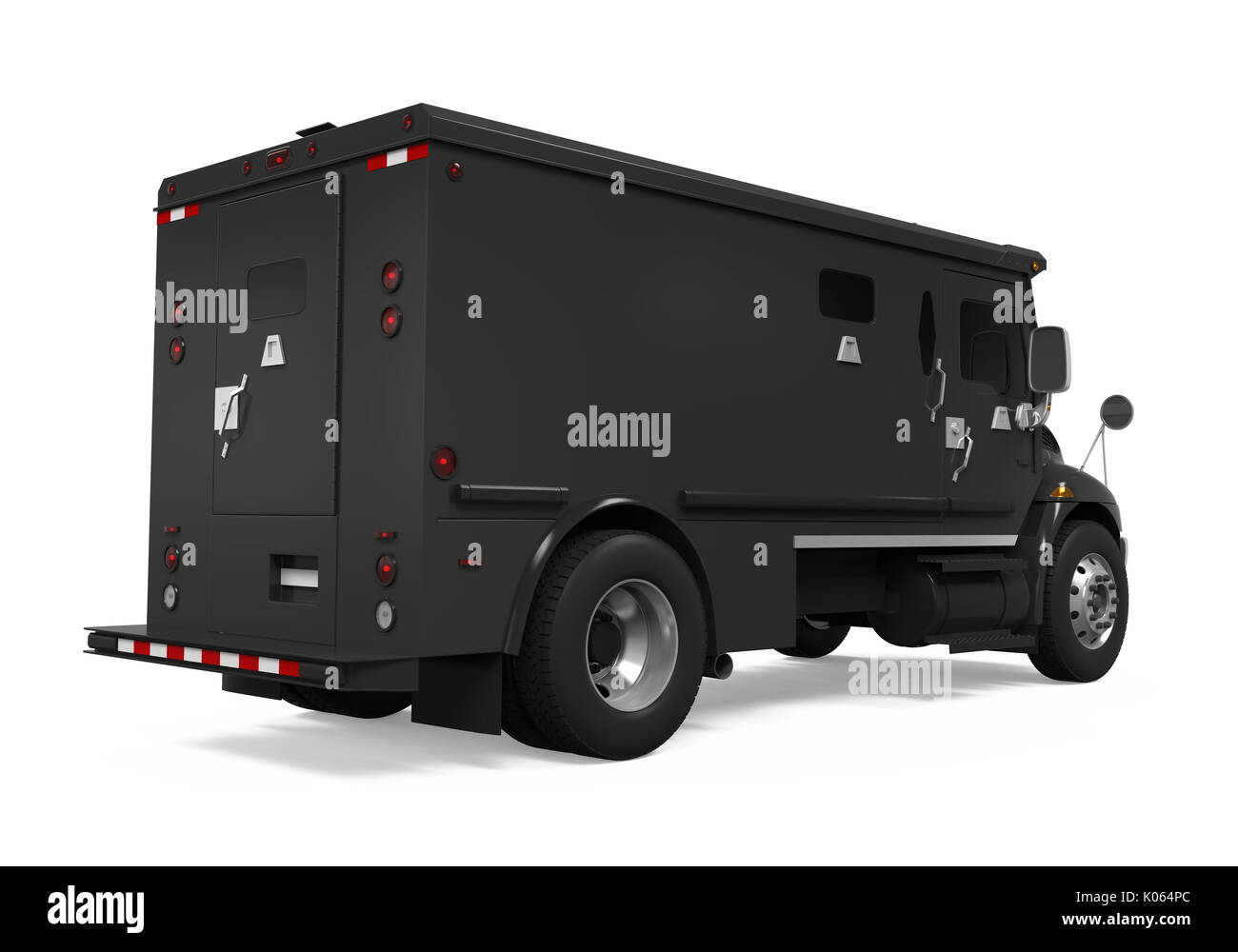 Armored Truck Isolated Stock Photo