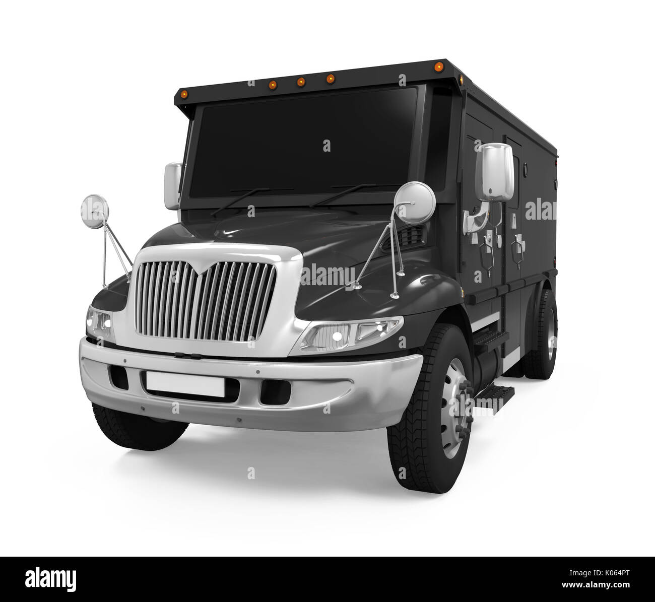 Armored Truck Isolated Stock Photo