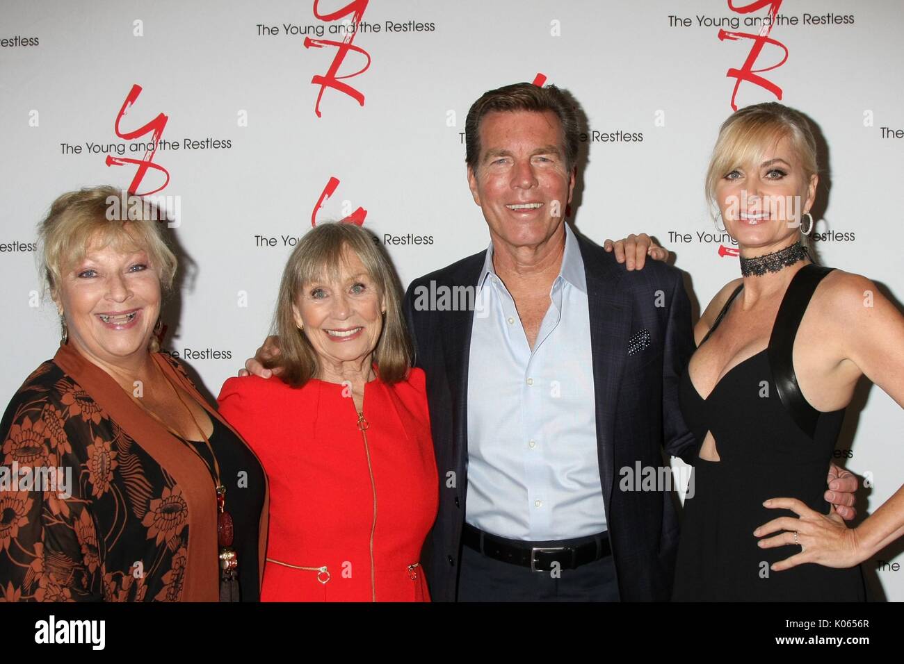 Burbank, CA. 19th Aug, 2017. Beth Maitland, Marla Adams, Peter Bergman, Eileen Davidson in attendance for YOUNG AND RESTLESS Fan Club Dinner - Part 2, Burbank Convention Center, Burbank, CA August 19, 2017. Credit: Priscilla Grant/Everett Collection/Alamy Live News Stock Photo