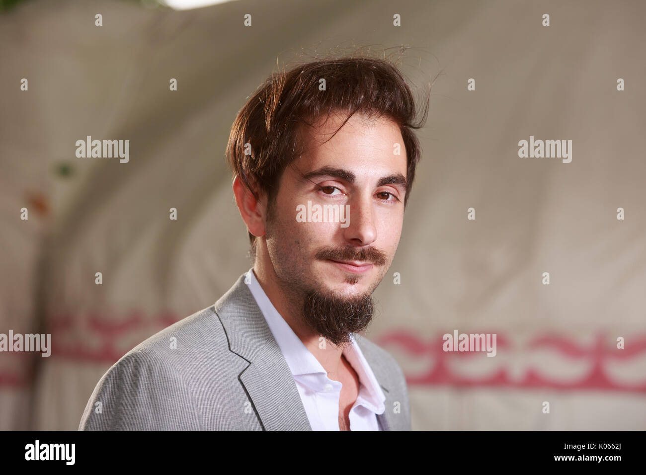 Edinburgh, Scotland, UK. 21st Aug, 2017. Day 10 Edinburgh International Book Festival. Pictured: Andre Naffis-Sahely, poet, critic and translator. He was born in Venice to Italian and Iranian parents, and grew up in Abu Dhabi. Credit: Pako Mera/Alamy Live News Stock Photo