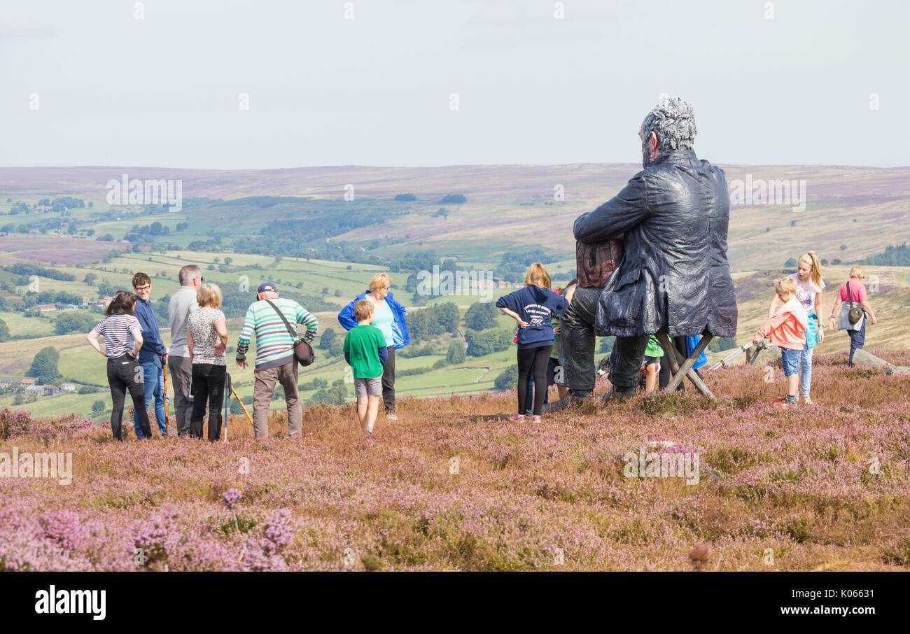 Castleton Rigg, North York Moors National park England, UK. 3metre tall ...