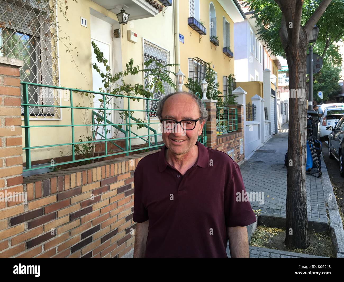 Turkish-born German author Dogan Akhanli, in Madrid, Spain, 21 August 2017. Photo: Emilio Rappold/dpa Stock Photo