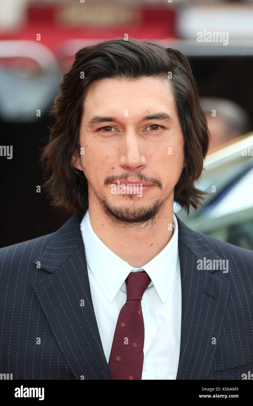 London, UK. 21st Aug, 2017. Adam Driver, Logan Lucky - UK Film Premiere, Leicester Square, London UK, 21 August 2017, Photo by Richard Goldschmidt Credit: Rich Gold/Alamy Live News Stock Photo