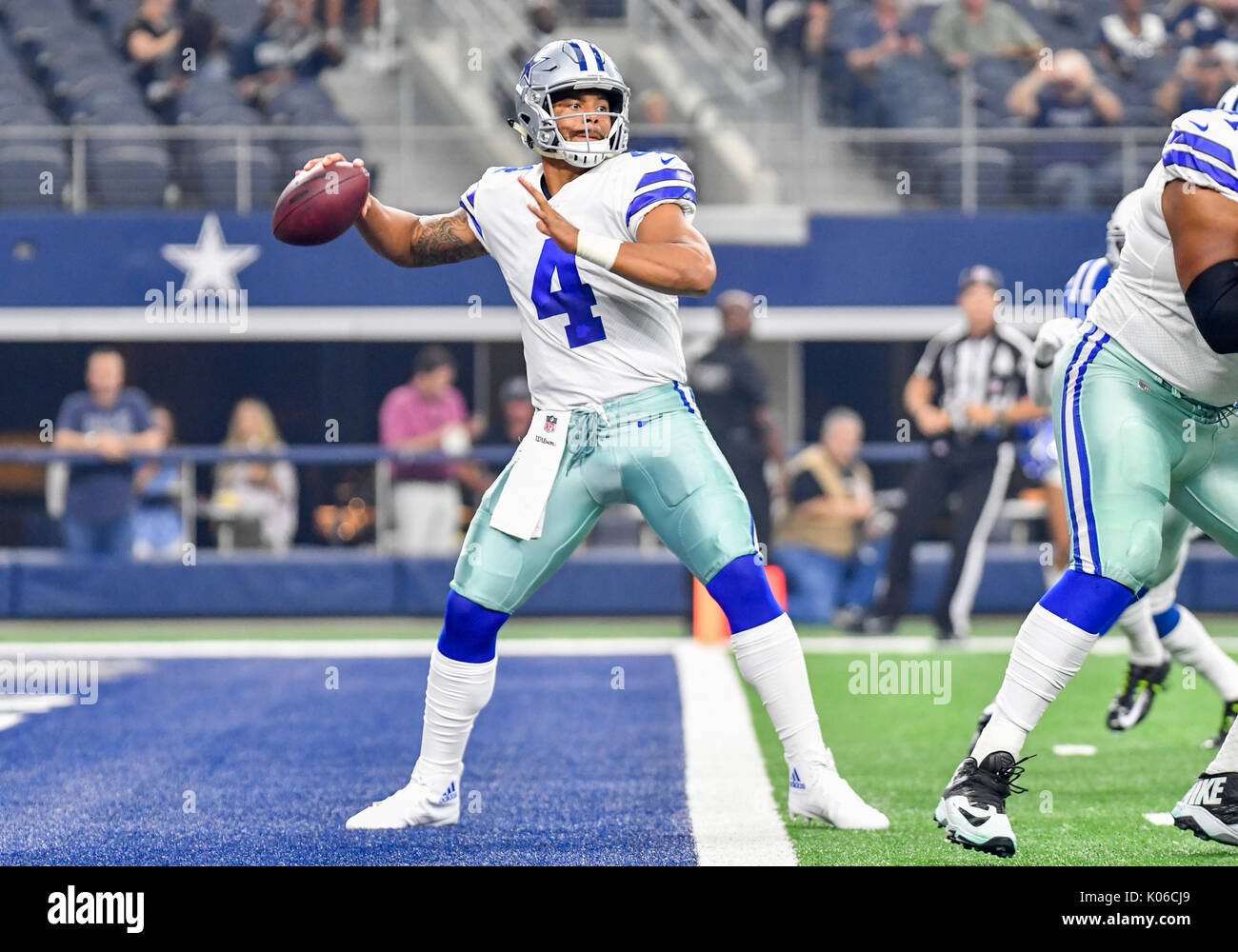 August 19, 2017 Dallas Cowboys quarterback Dak Prescott 4 during an