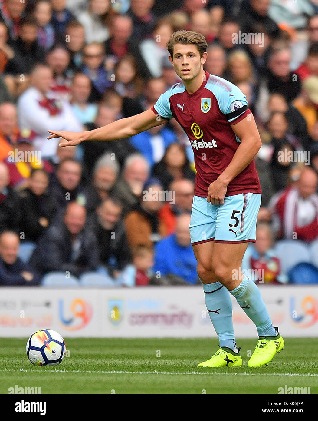 Burnley s James Tarkowski During The Premier League Match At Turf Moor burnley-s-james-tarkowski-during-the-premier-league-match-at-turf-moor