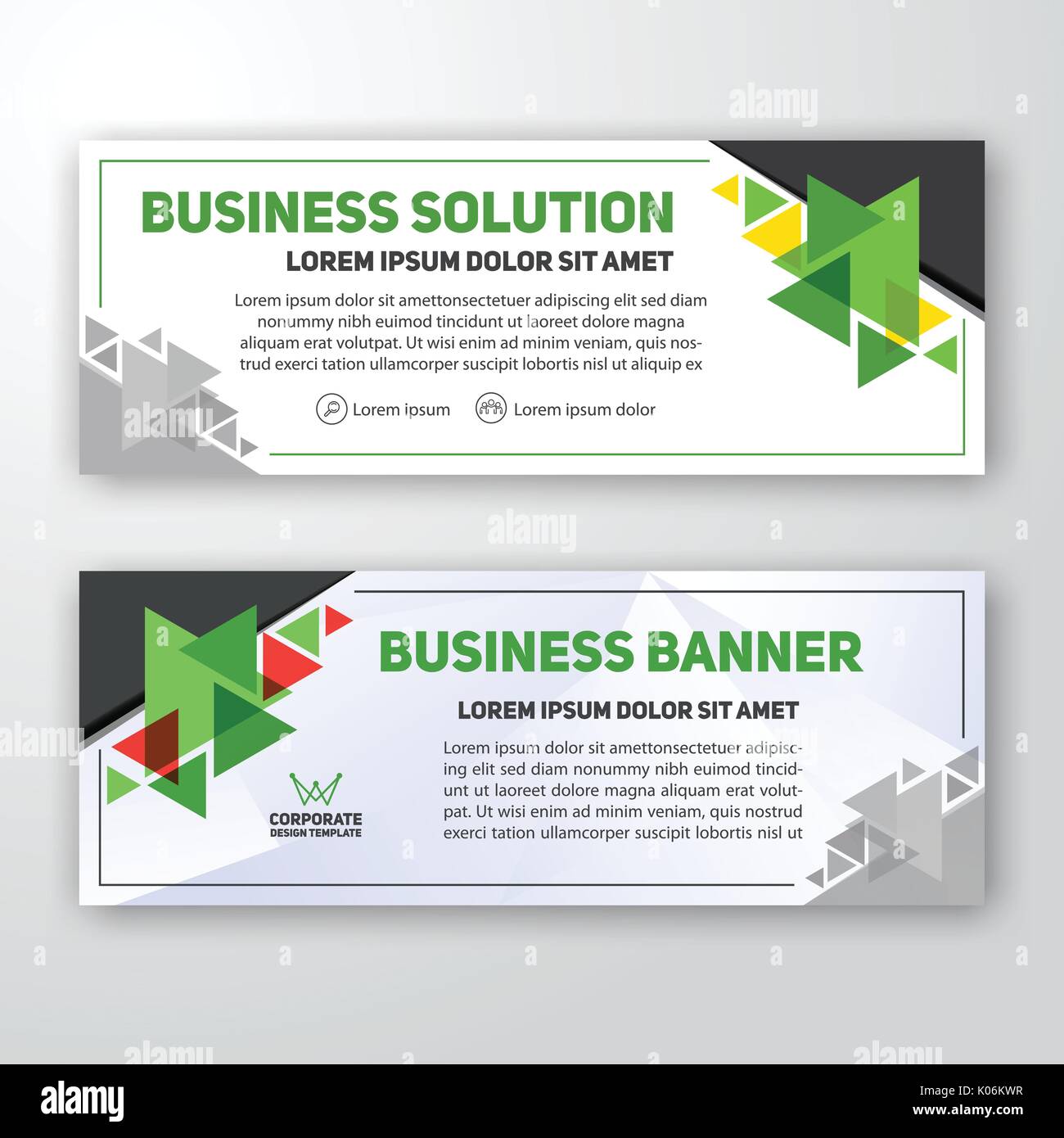 Modern Corporate Banner Background Design For Letterhead Document