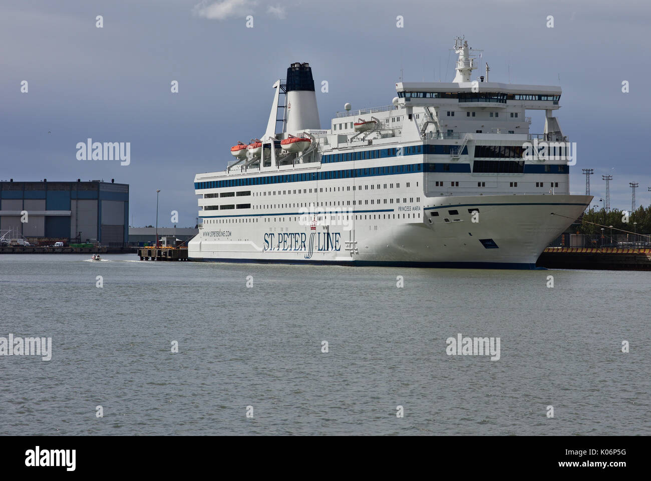 MS Princess Maria, St Peter Line, moored in Helsinki Stock Photo