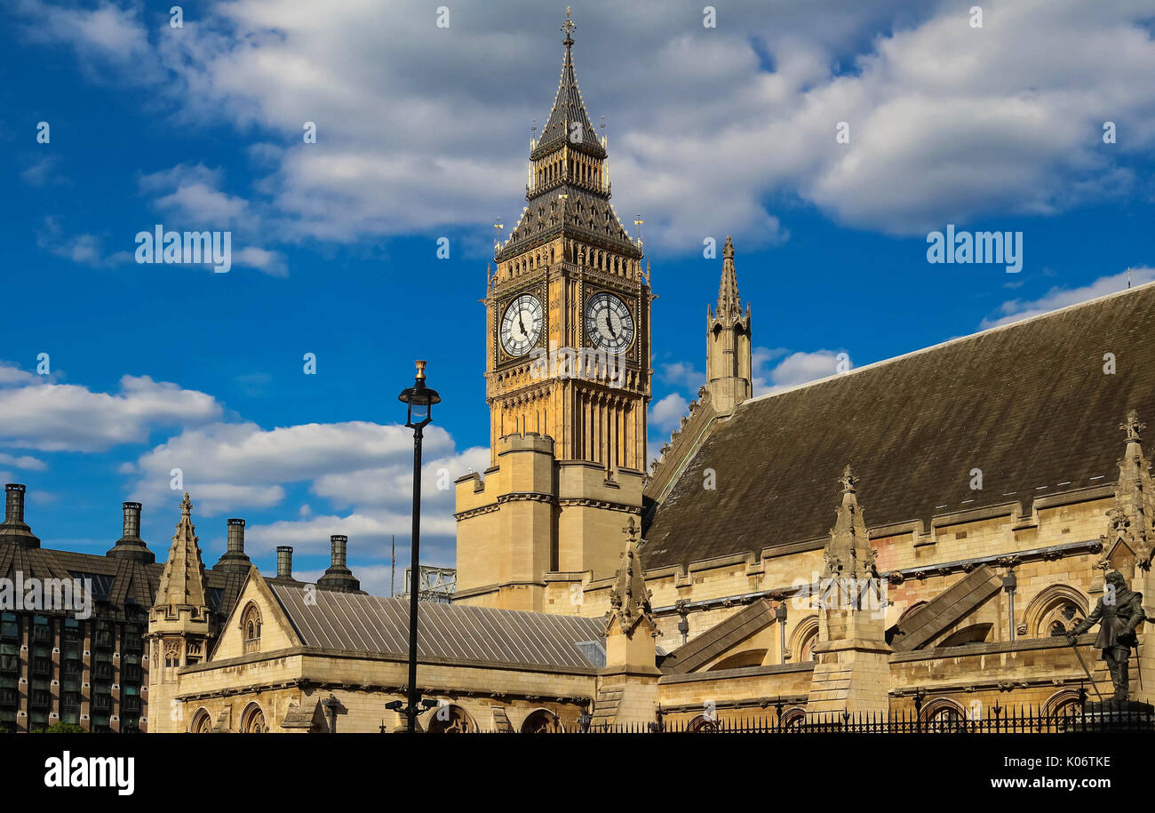The Big Ben clock tower in London, UK. Stock Photo