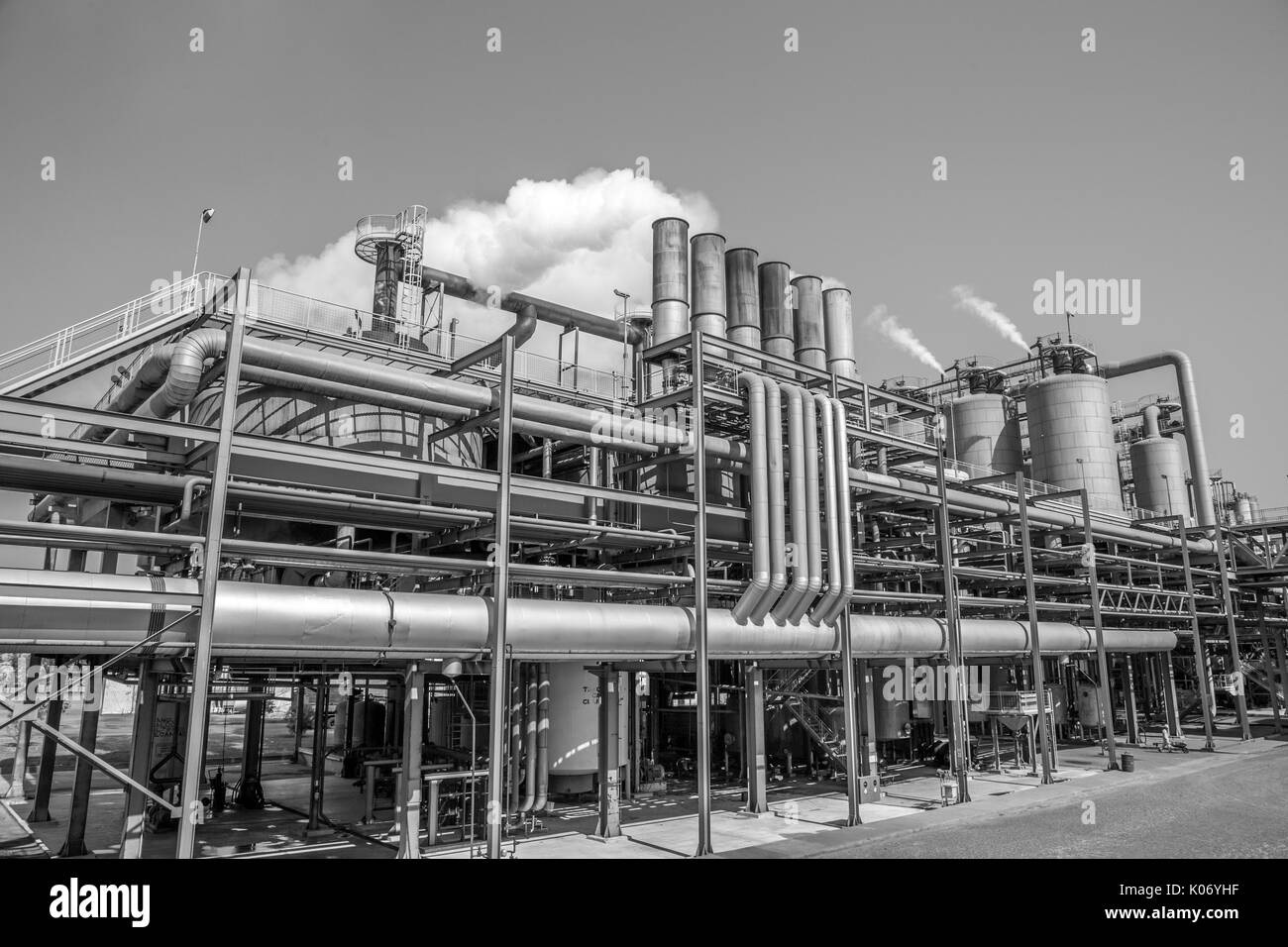 sugar cane factory industry Stock Photo
