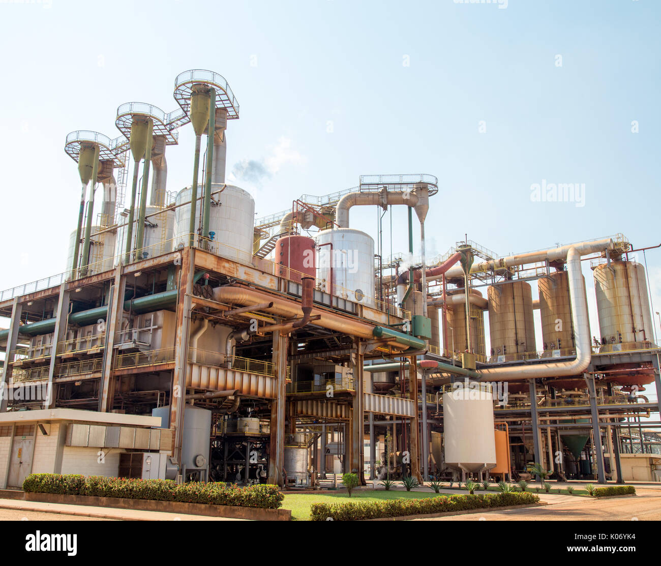 sugar cane factory industry Stock Photo Alamy