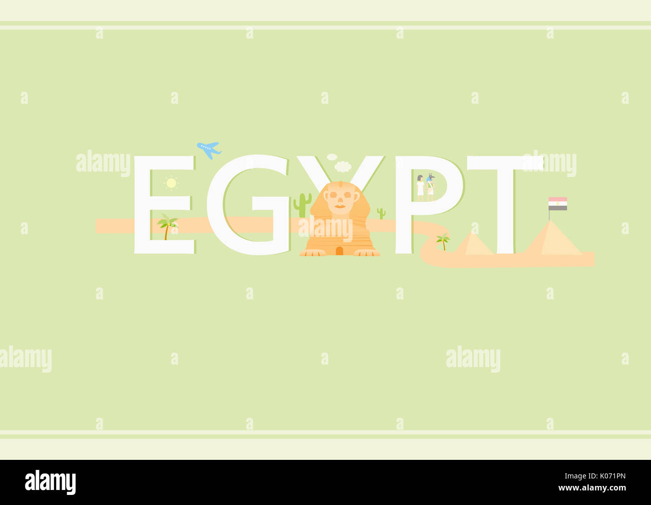 Typographic English letters for EGYPT Stock Photo Alamy
