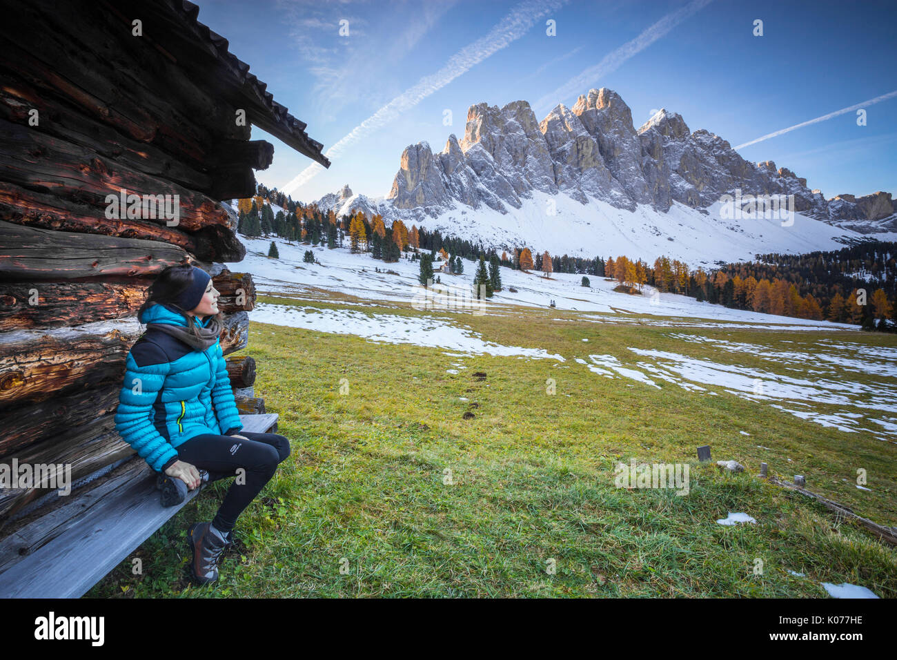 Val di Funes, Trentino Alto Adige, Italy Stock Photo