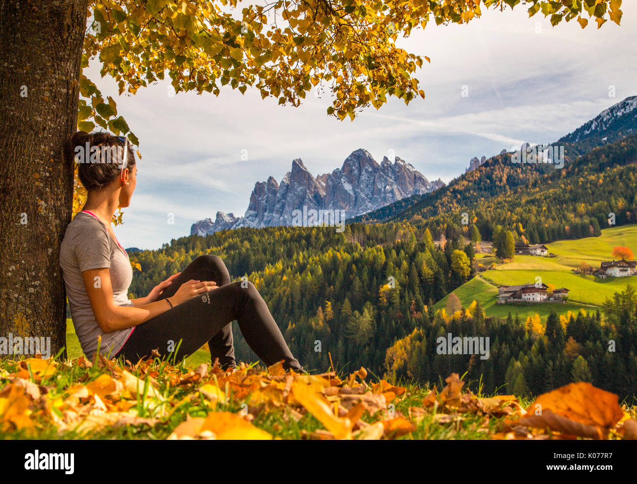 Val di Funes, Trentino Alto Adige, Italy Stock Photo