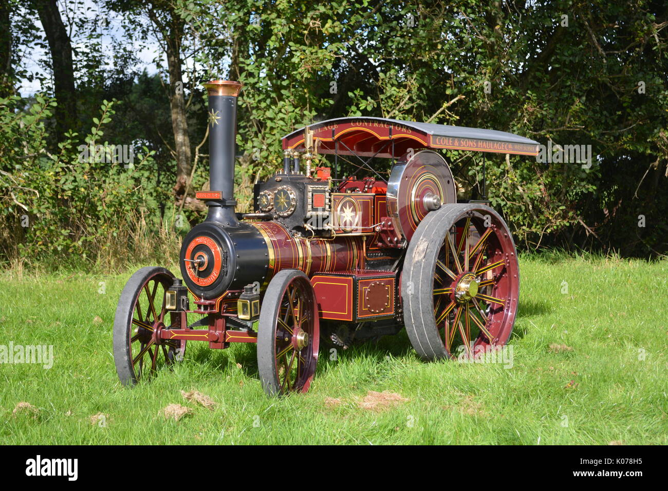4 inch Scale Burrell Traction Engine Stock Photo