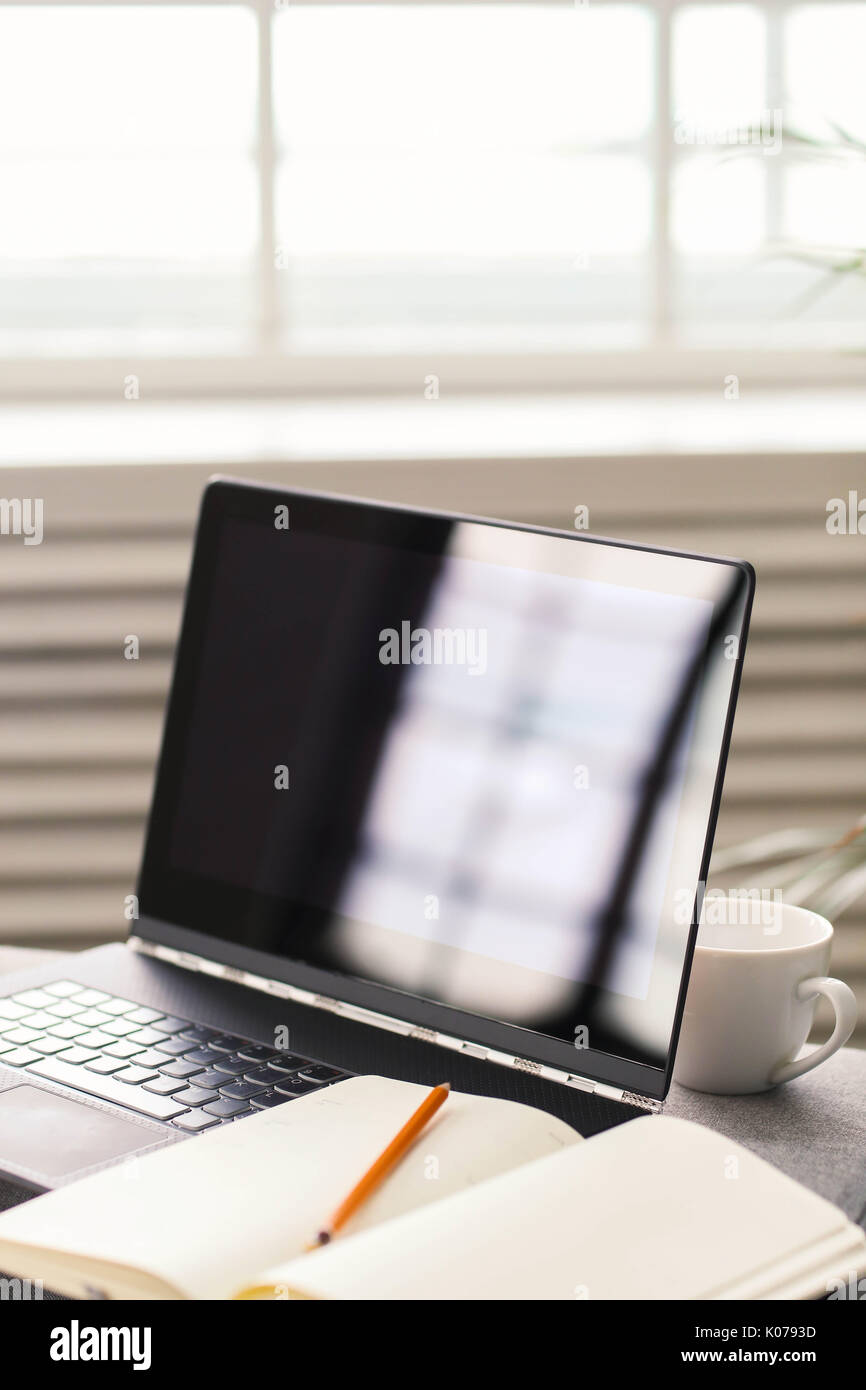 Interior room calendar laptop hi-res stock photography and images - Alamy