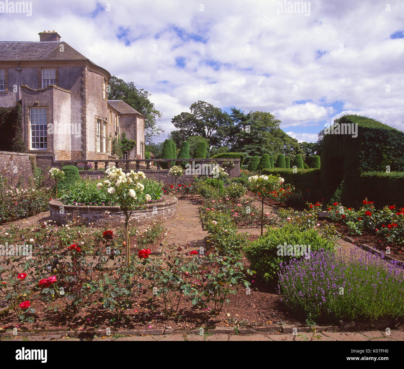The Hill of Tarvit House and garden situated near the Fife town of Cupar, Fife, Scotland Stock Photo