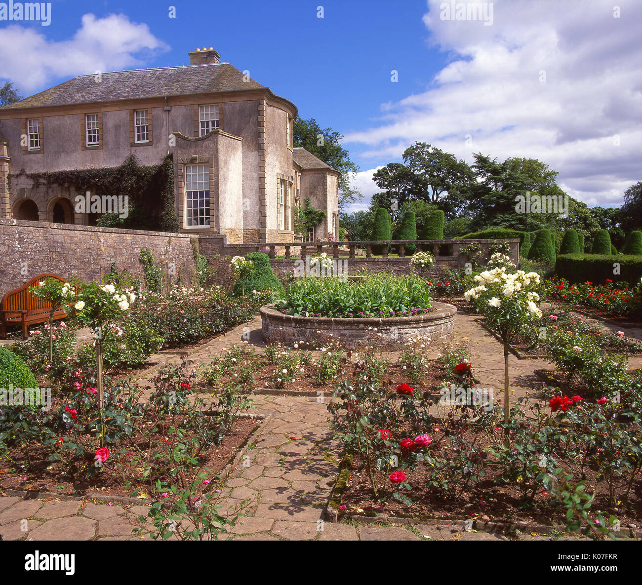 The Hill of Tarvit house and garden, situated near the Fife town of Cupar, Fife, Scotland Stock Photo