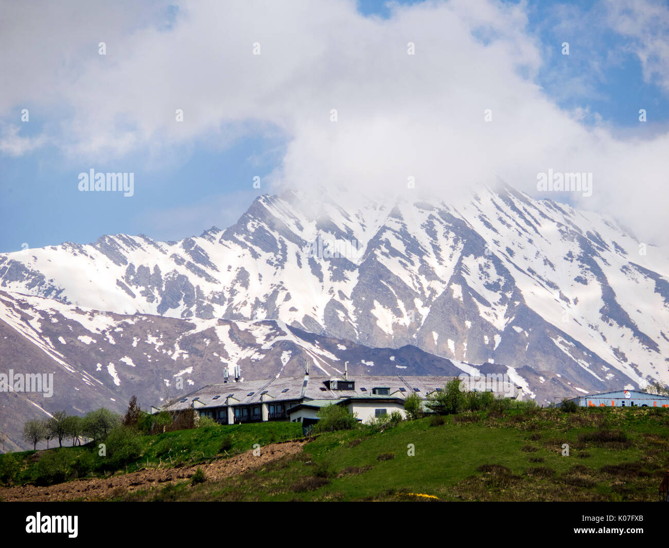 ski resort Gudauri in summer Stock Photo Alamy