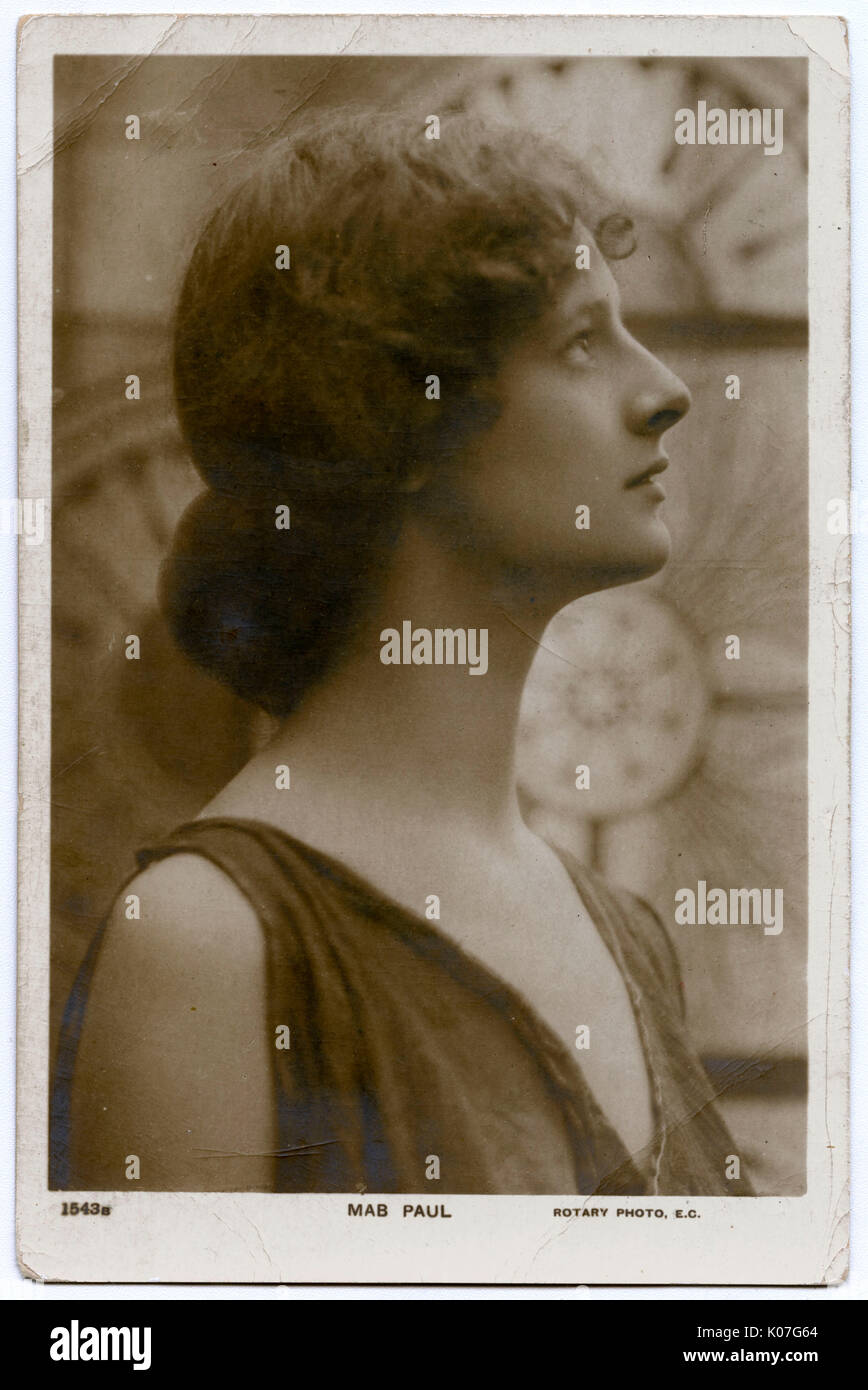 Mab Paul, Actress        Date: early 20th century Stock Photo