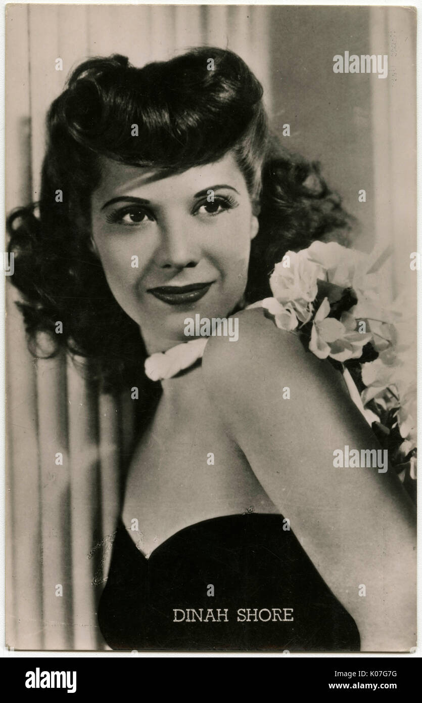 Dinah Shore (Frances Rose Shore) (1916  1994), American singer on radio and  TV, occasionally also in films      Date: Stock Photo