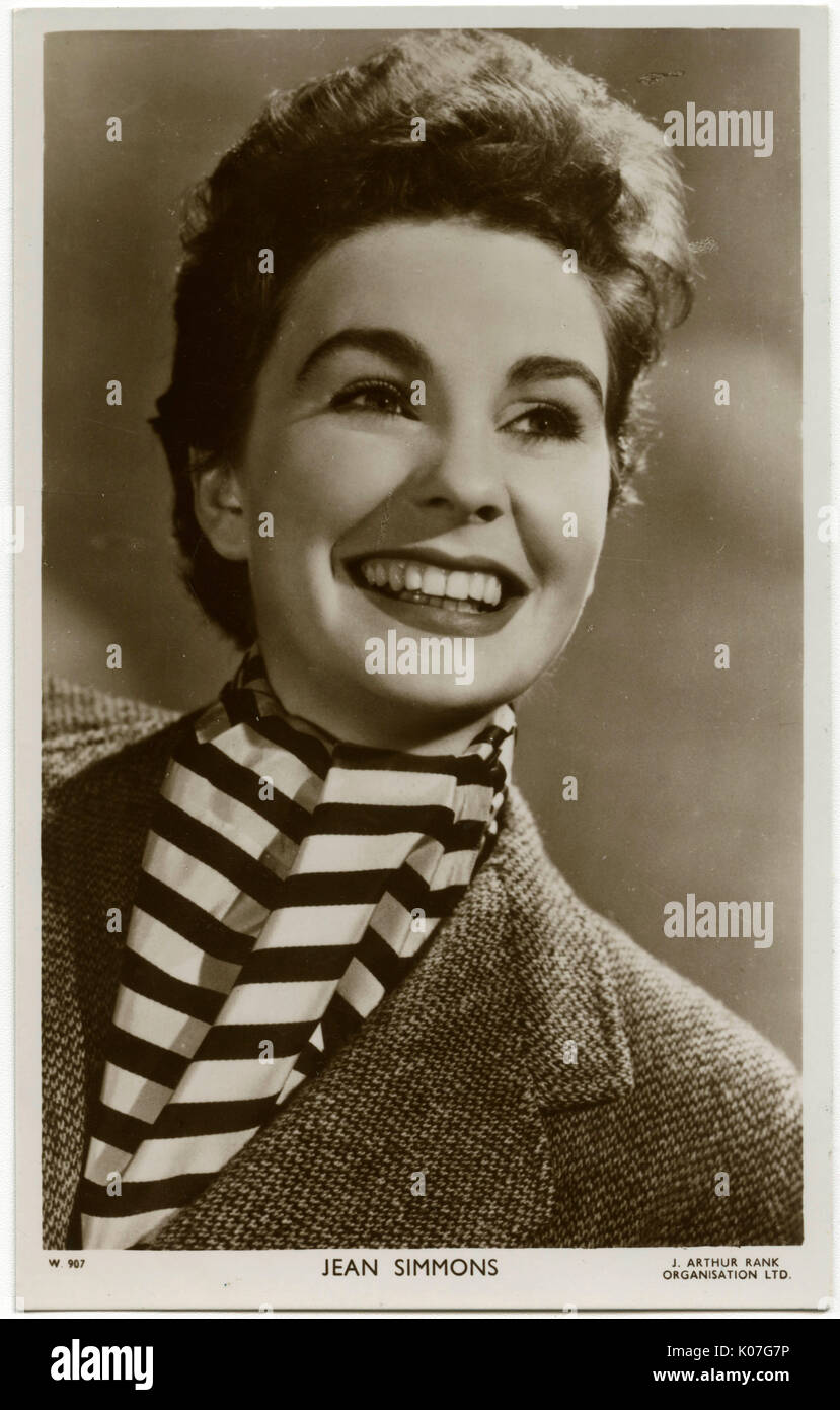 Jean Simmons (1929 - 2010), English film actress Date Stock Photo - Alamy