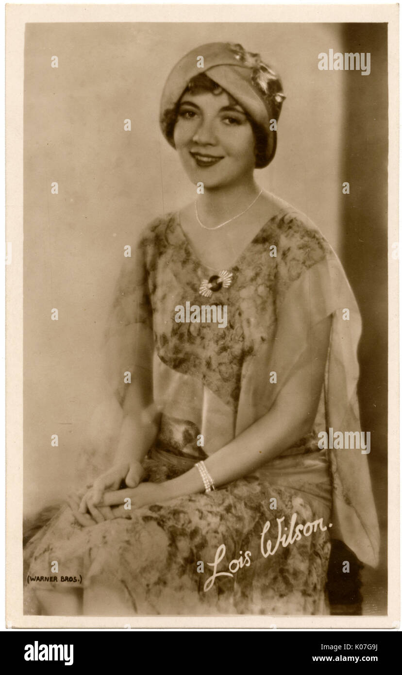 Lois Wilson (1891 - 1988), American film actress of the 1920s       Date: Stock Photo
