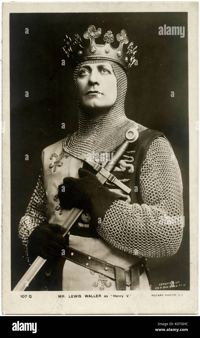 Lewis Waller as Henry V Stock Photo