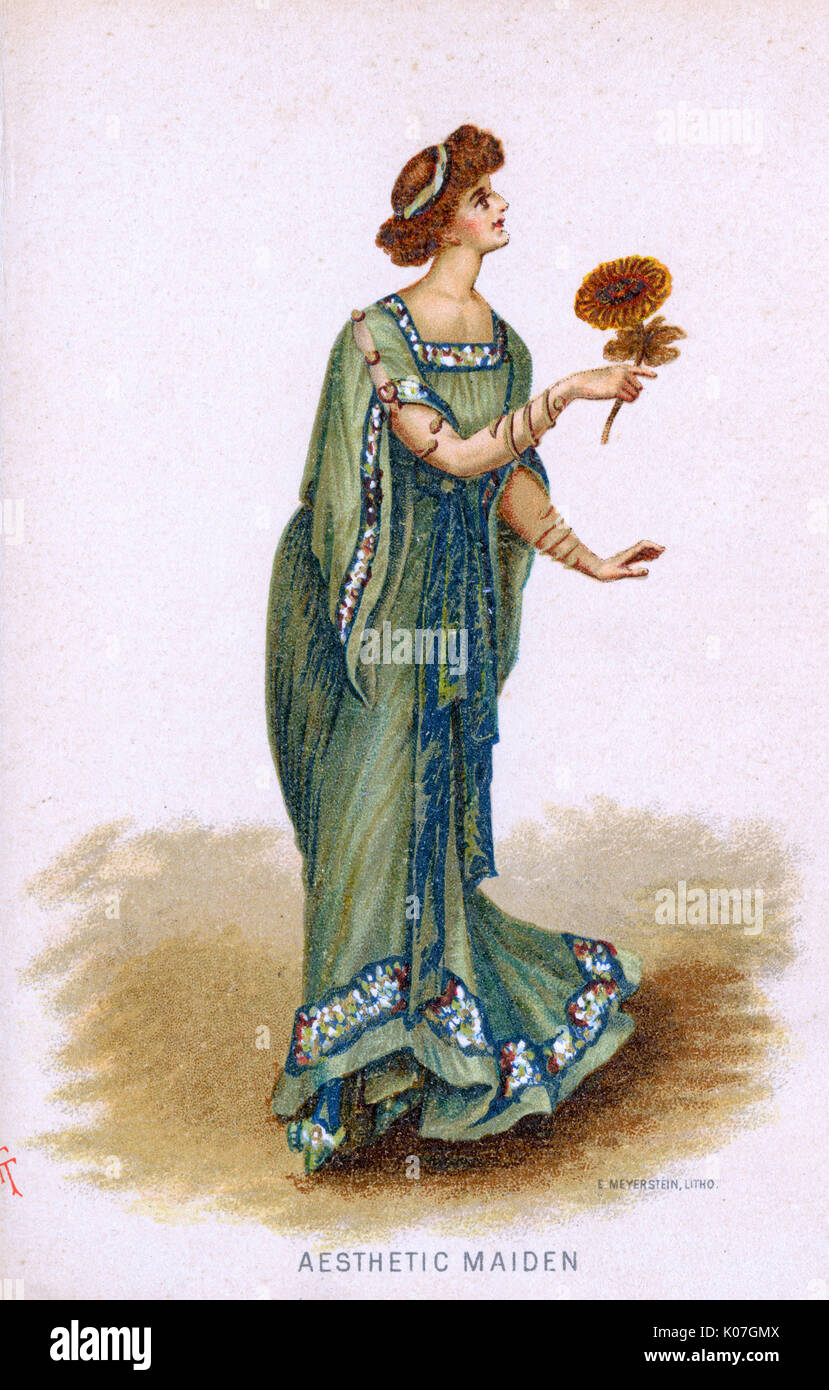 AESTHETIC DRESS 1884 Stock Photo
