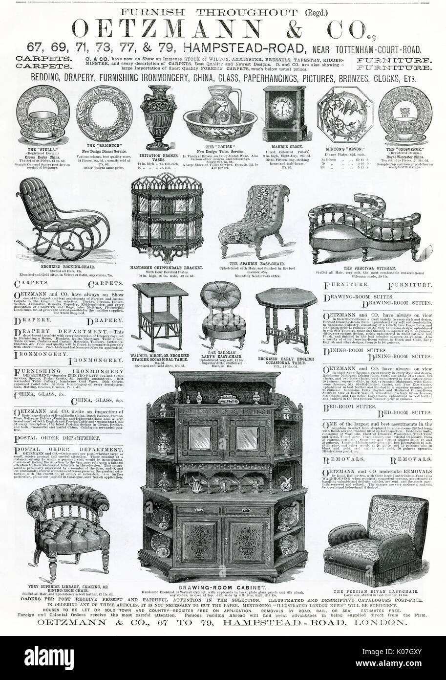 19th century outlet furniture styles