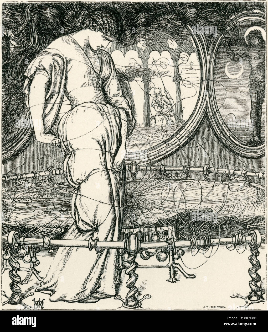 Pre Raphaelite Movement Pattern Preraphaelitism hi-res stock photography and images - Alamy