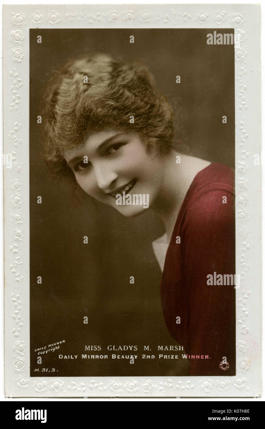 2nd prize beauty contest 1919 Stock Photo