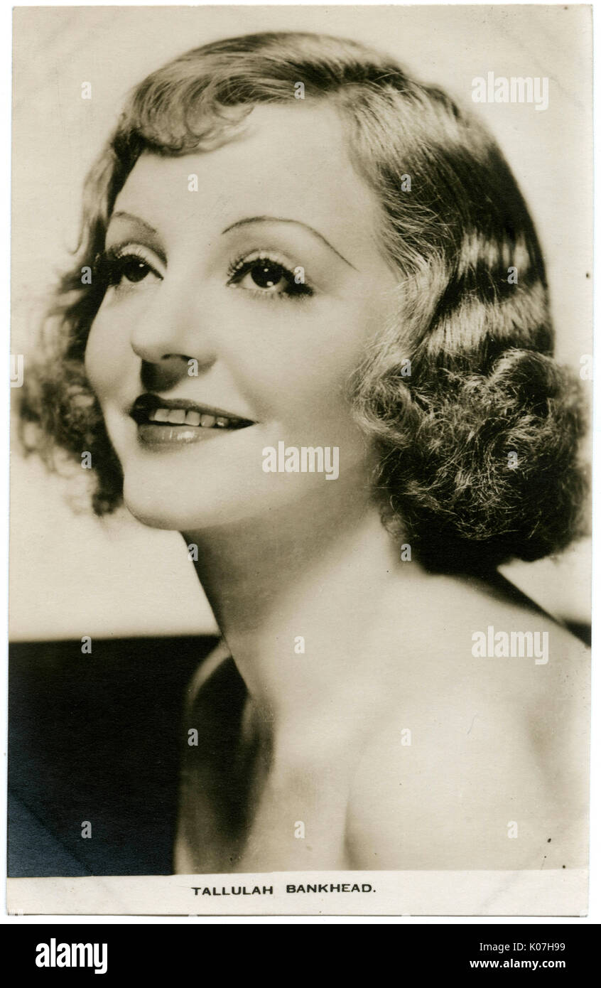 Tallulah Bankhead (1902  1968), American actress of the stage and screen     Date: Stock Photo