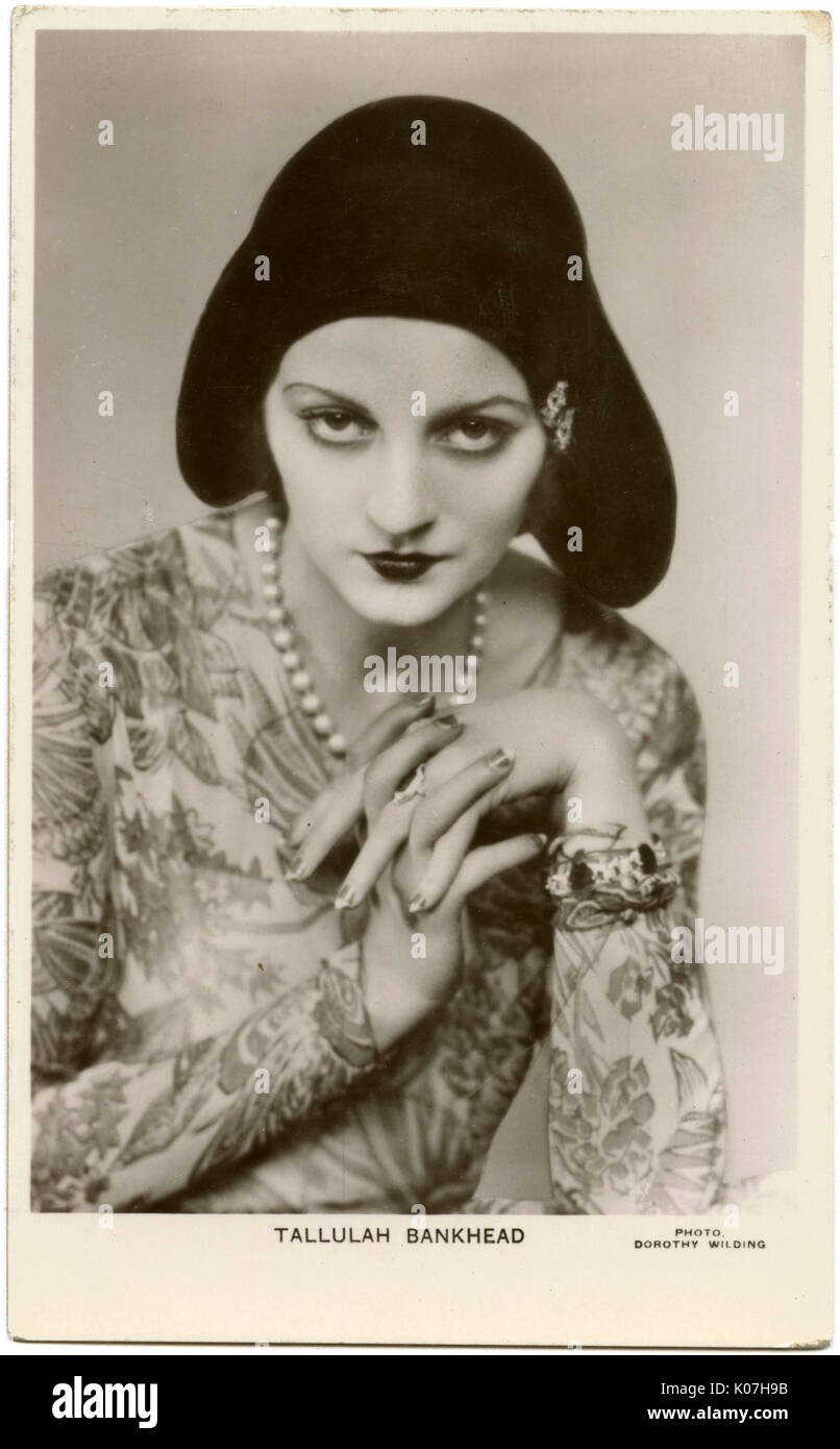Tallulah Bankhead (1902  1968), American actress of the stage and screen     Date: Stock Photo