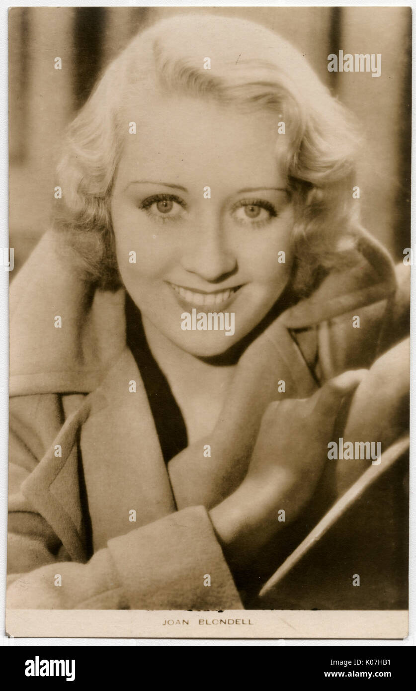 Rose Joan Blondell (1906 - 1979), American actress in movies and television.     Date: Stock Photo