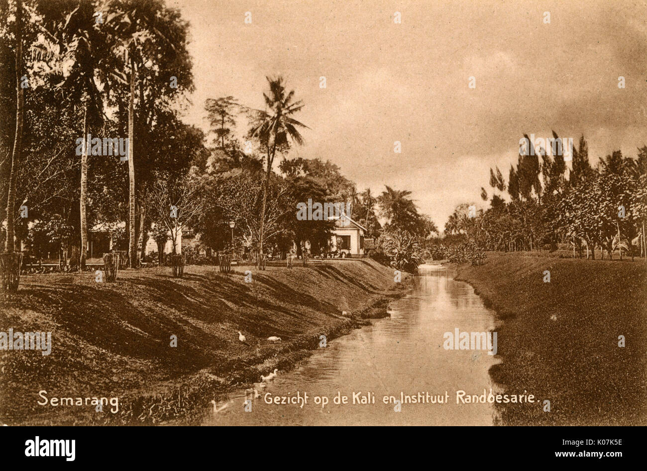 Kali river, Semarang, North Java, Indonesia Stock Photo