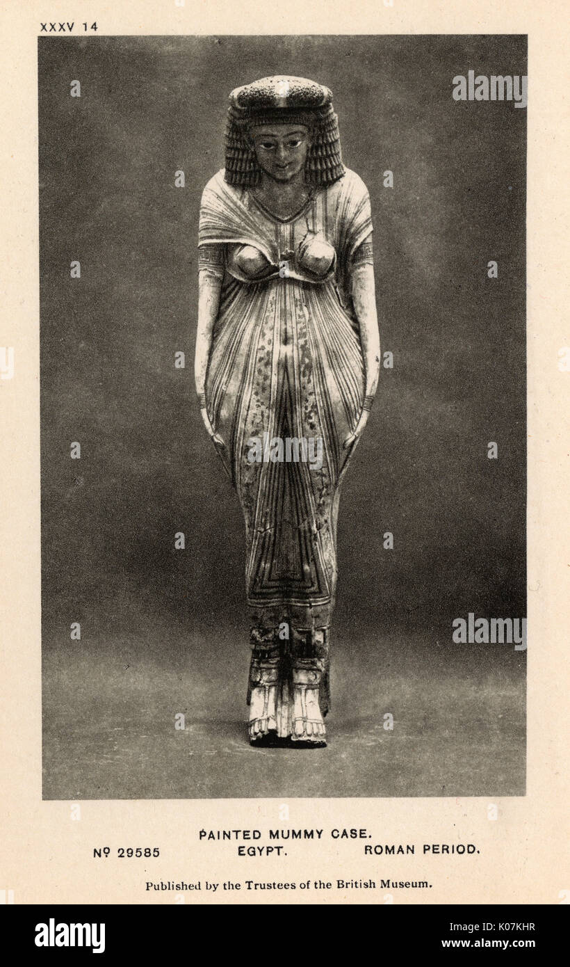 Egyptian Mummy - British Museum, London - Roman Period Woman Stock Photo